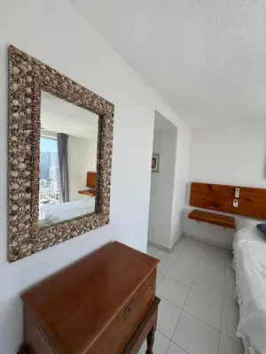 Cama o camas de una habitación en Departamento en Lomas de Costazul