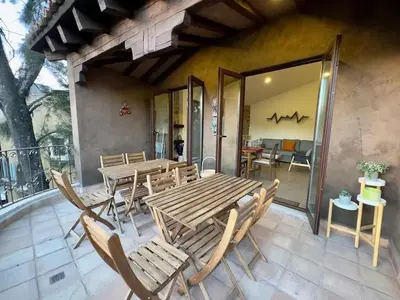 Un balcón o terraza de Loft Kaela en, Val'Quirico
