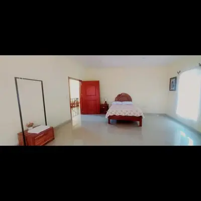 Cama o camas de una habitación en Tu escape perfecto en Morelos
