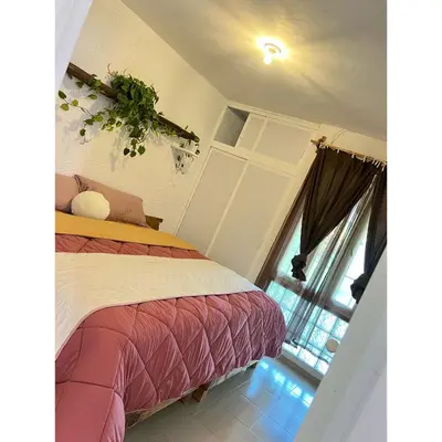 Cama o camas de una habitación en Casa Rústica los Arcos