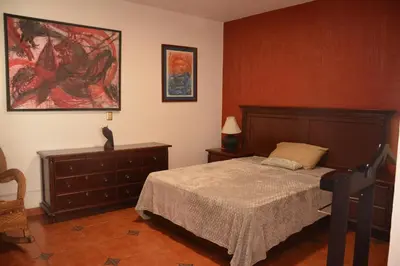 Cama o camas de una habitación en Hotel Casa San Miguel Arcángel