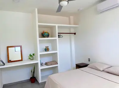 Cama o camas de una habitación en Departamento Santa cruz