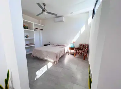 Cama o camas de una habitación en Departamento Santa cruz