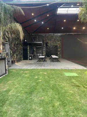 Jardín al aire libre en Casa las palmerasmeras
