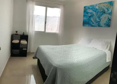 Cama o camas de una habitación en Casa Los Arcos