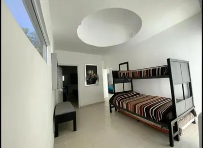 Cama o camas de una habitación en Palmira Cuernavaca 8 people, heated pool
