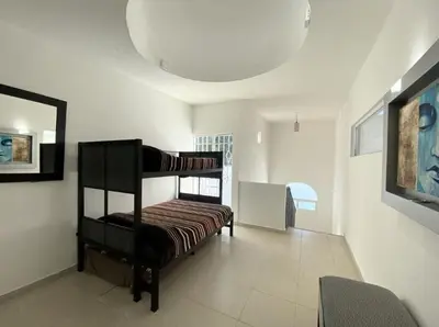 Cama o camas de una habitación en Palmira Cuernavaca 8 people, heated pool