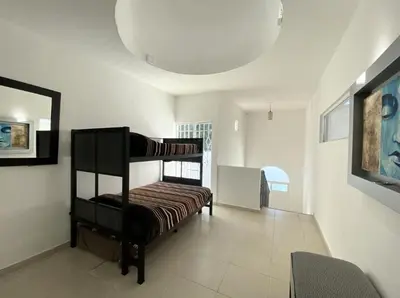 Cama o camas de una habitación en Palmira Cuernavaca 8 people, heated pool