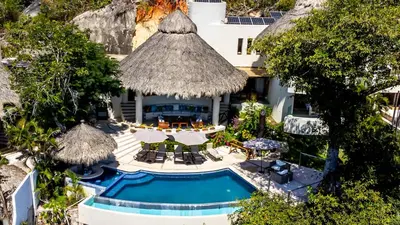 Piscina en o cerca de Casa Wapa Espectacular Villa Boho Chic en Acapulco