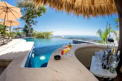 Piscina en o cerca de Casa Wapa Espectacular Villa Boho Chic en Acapulco