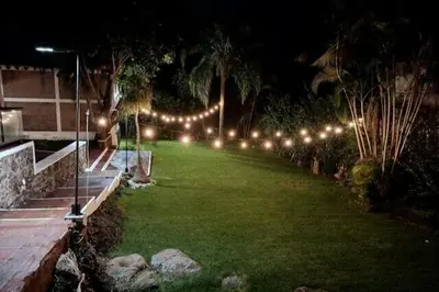 Jardín al aire libre en Beautiful house for holidays with family and friends