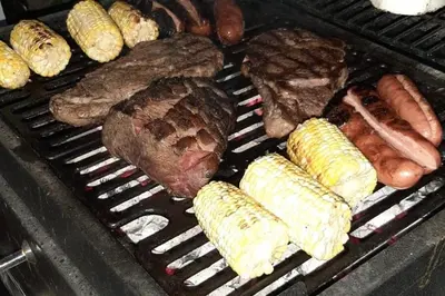 Barbacoa disponible para clientes en la villa