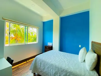 Cama o camas de una habitación en Hotel Familiar Abejac