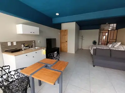 Una cocina o zona de cocina en El Árbol Plaza Suites - Agua