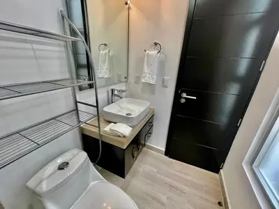 Un baño de Casa de los colibries