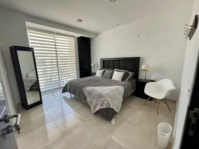 Cama o camas de una habitación en Casa de los colibries