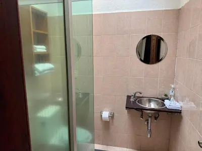 Un baño de Hacienda bosque