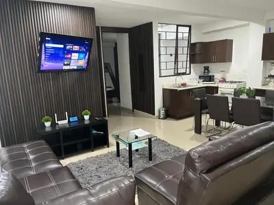 Una cocina o zona de cocina en Departamento Diamante