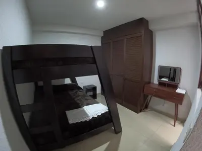 Cama o camas de una habitación en Departamento Diamante