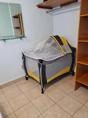 Cama o camas de una habitación en Casa Paz, amplia y cómoda frente a la alberca