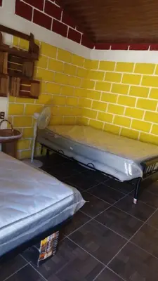 Cama o camas de una habitación en cabaña la soberbia
