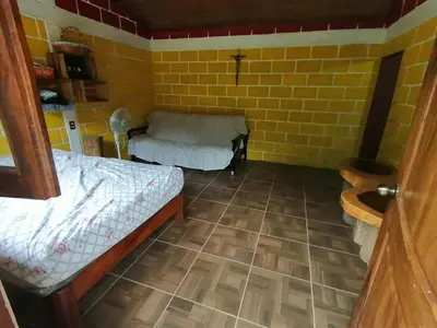 Cama o camas de una habitación en cabaña la soberbia