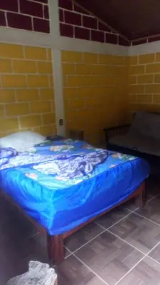 Cama o camas de una habitación en cabaña la soberbia