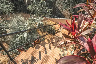 Jardín al aire libre en Casa Las Almas