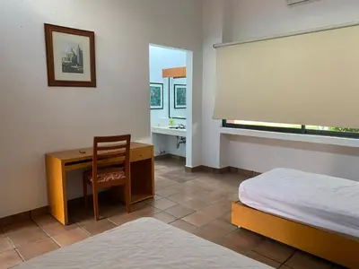 Cama o camas de una habitación en Vacation House in Yautepec Chamilpa
