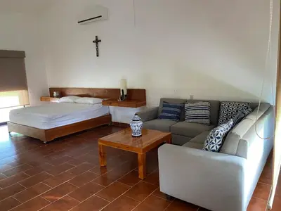 Cama o camas de una habitación en Vacation House in Yautepec Chamilpa