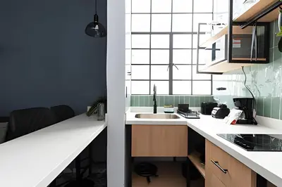 Una cocina o zona de cocina en Casa 212 con WIFI alta velocidad y estacionamiento