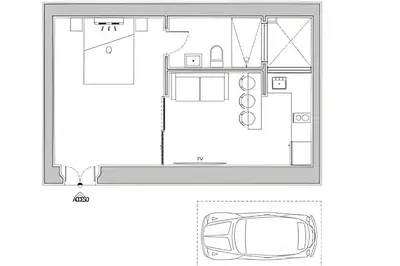 Plano de Casa 212 con WIFI alta velocidad y estacionamiento