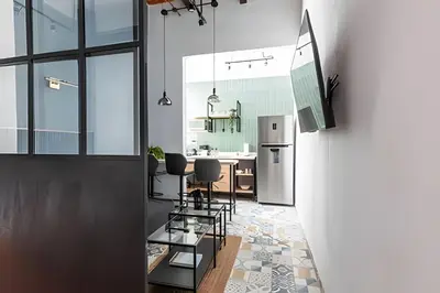 Una cocina o zona de cocina en Casa 212 con WIFI alta velocidad y estacionamiento