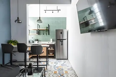 Una cocina o zona de cocina en Casa 212 con WIFI alta velocidad y estacionamiento