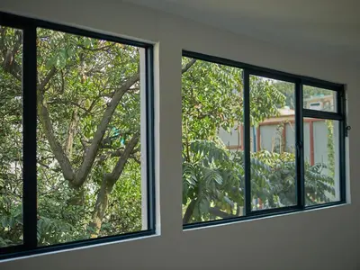 Jardín al aire libre en Apartamento nuevo con vistas a jardín cerca de Coyoacán