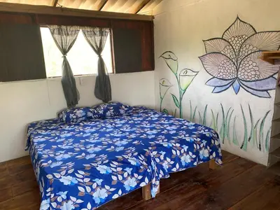 Cama o camas de una habitación en Shanti Lanka Ashram