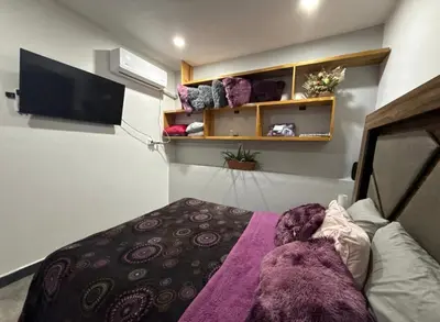 Cama o camas de una habitación en Suites vergel planta baja