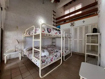 Cama o camas de una habitación en Casa Don Javier, 14p, Pool, Lake, Cook