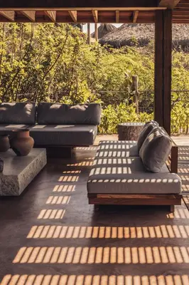 Zona de estar de Casa de Mayo A Luxury Beachfront Villa in Mexico with Private Pool and Beach Access