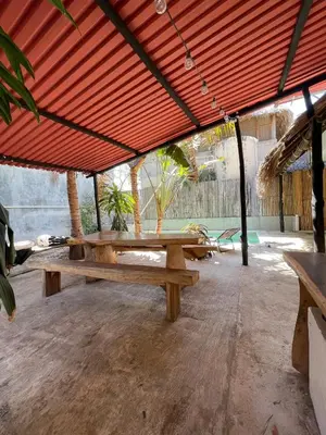 Un patio o zona al aire libre en Casa Paraiso