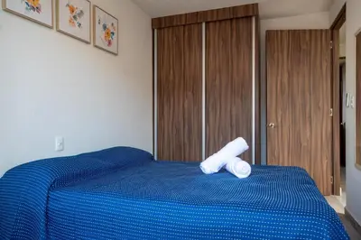 Cama o camas de una habitación en Casa de Relax con Alberca y bellas Amenidades