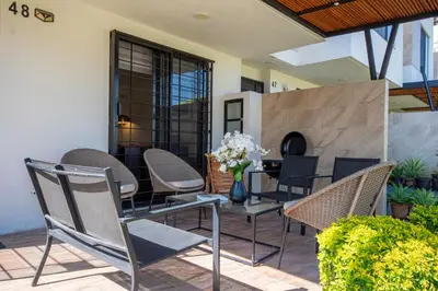 Zona de estar de Casa de Relax con Alberca y bellas Amenidades