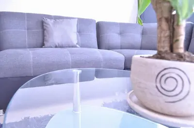 Zona de estar de Casa Blue El place ideal for tu descanso
