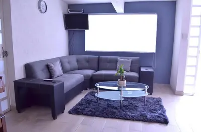 Zona de estar de Casa Blue El place ideal for tu descanso