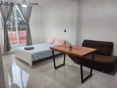 Cama o camas de una habitación en Studio del Centro