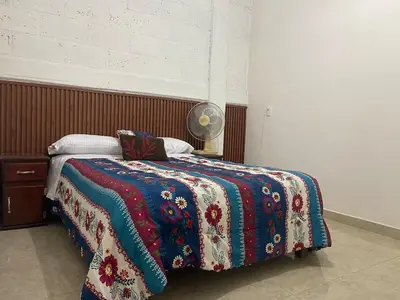 Cama o camas de una habitación en Bonita Quinta Familiar