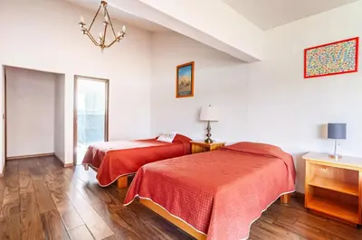 Cama o camas de una habitación en Villa MAJUM Cocoyoc