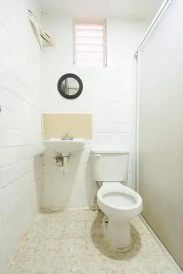 Un baño de Casa Dorada