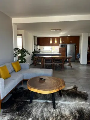 Zona de estar de El Cielo, a centrally located apartment with a beautiful view