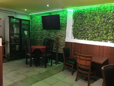 Una televisión o centro de entretenimiento en Hotel Galeria & Boutique